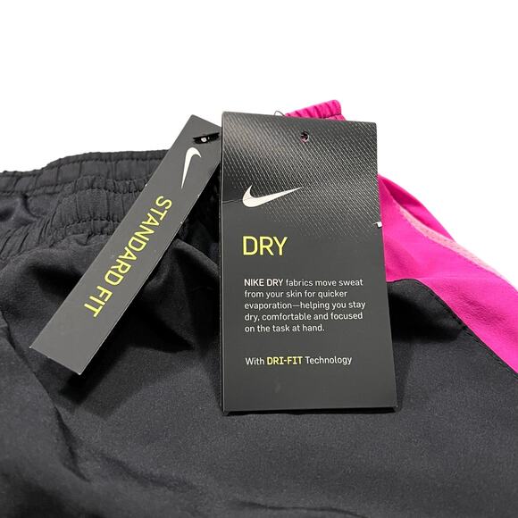 Nike Dri-Fit Black Pink Standard Fit 4" Running Shorts Womens Size Small NWT - Picture 6 of 9